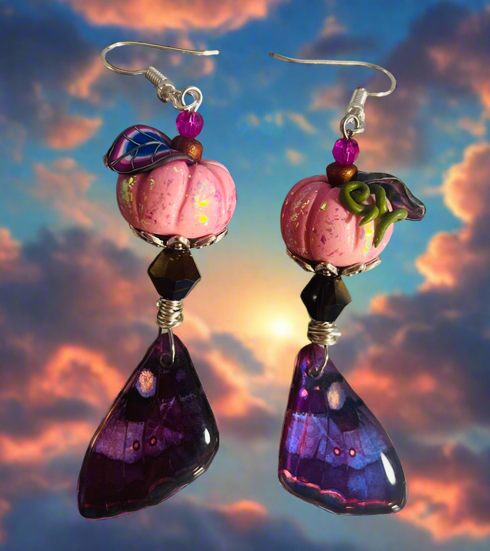 Pink Fairy Pumpkins Ear Art