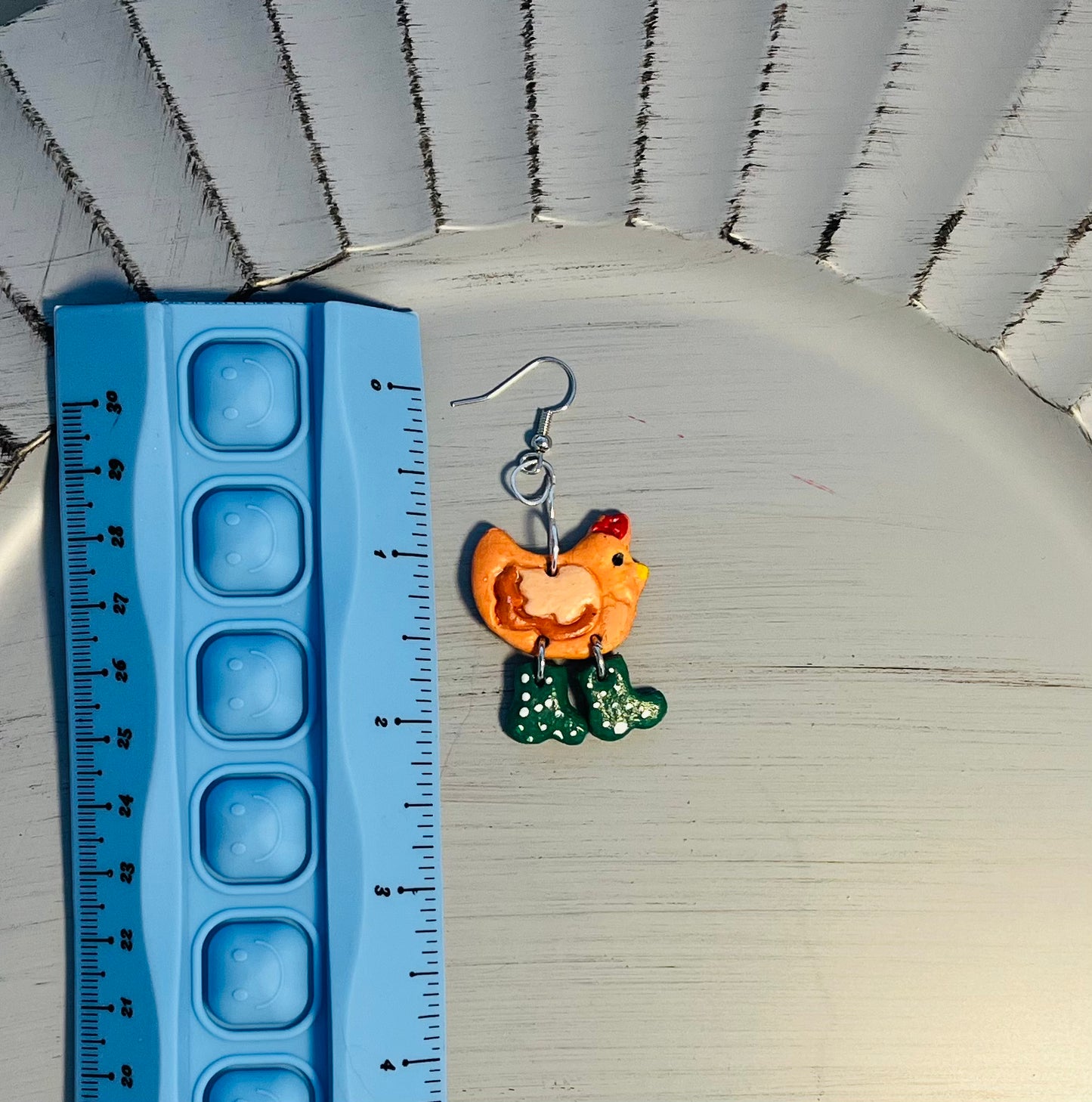Chikin in Boots Earrings