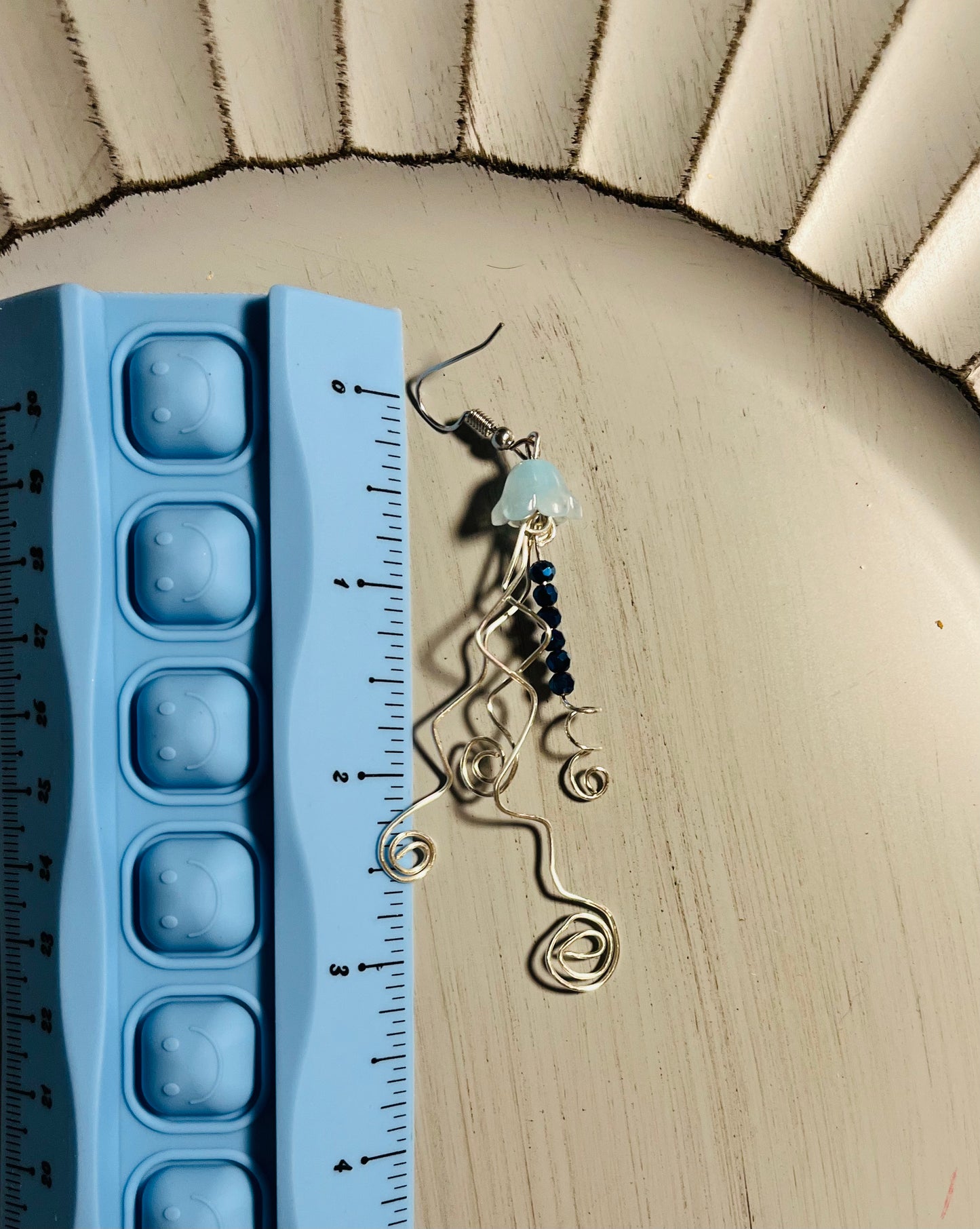 Blue Jellyfish Earrings