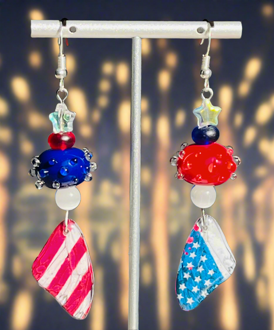 Patriotic Wings Ear Art