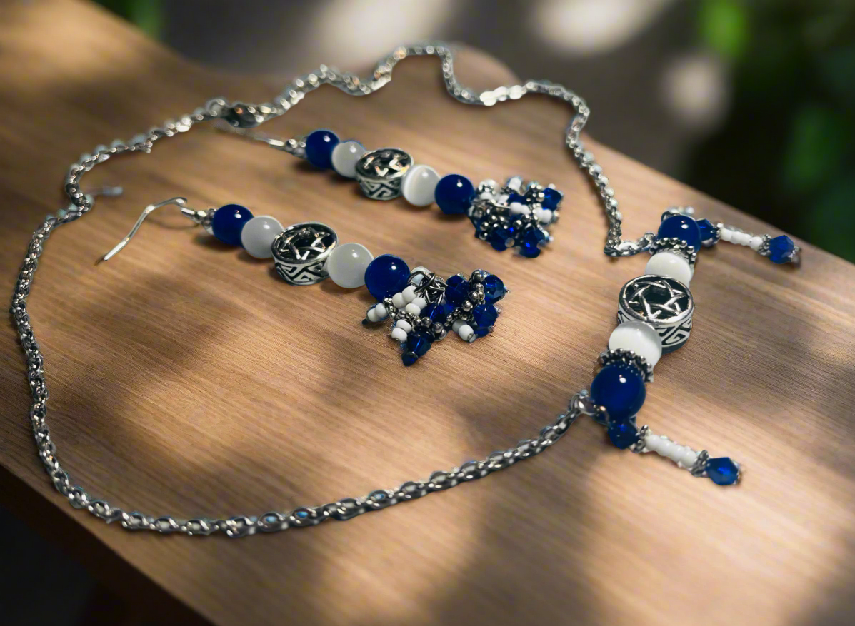 Support Israel Necklace and Earrings Set