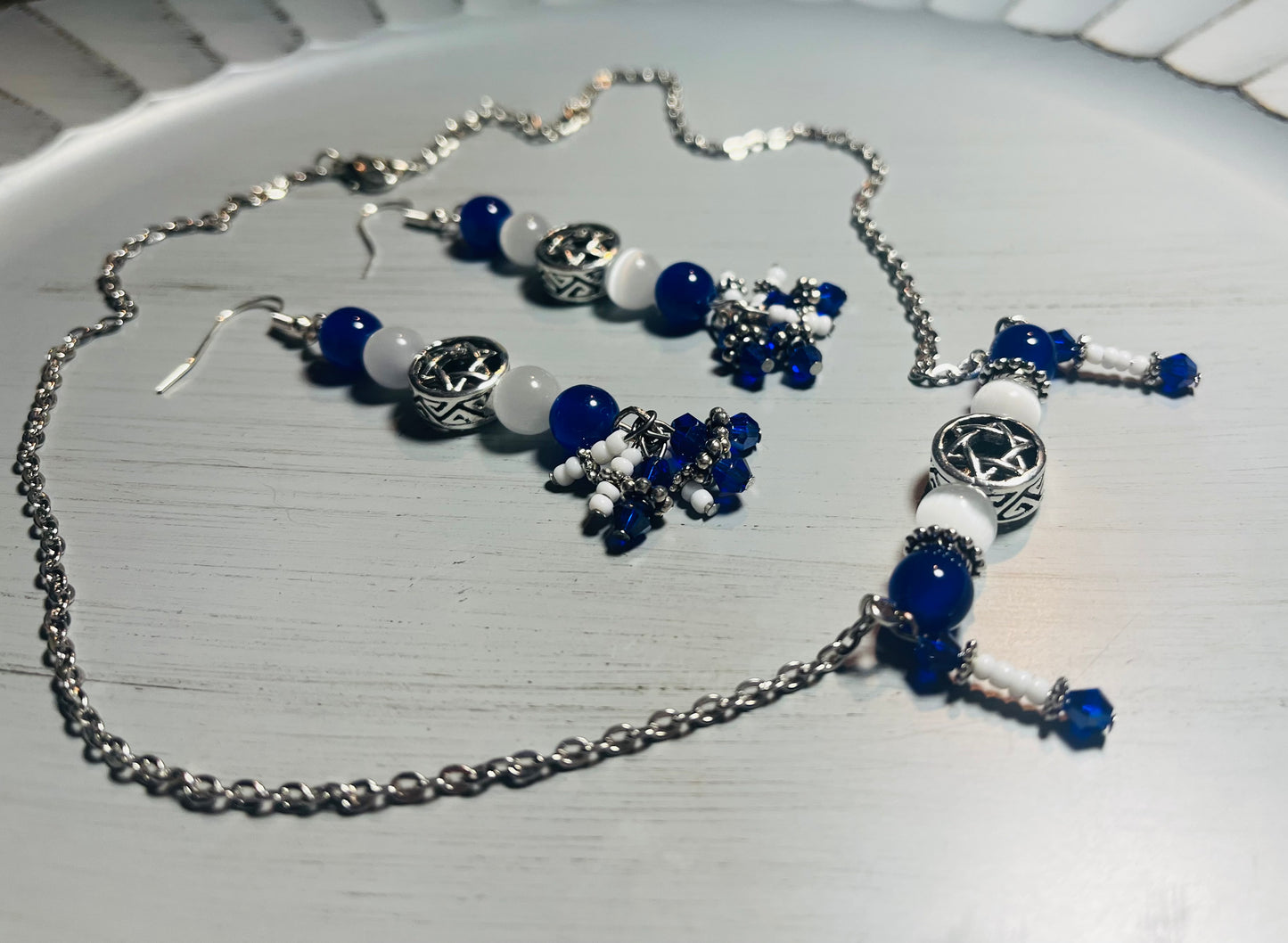 Support Israel Necklace and Earrings Set