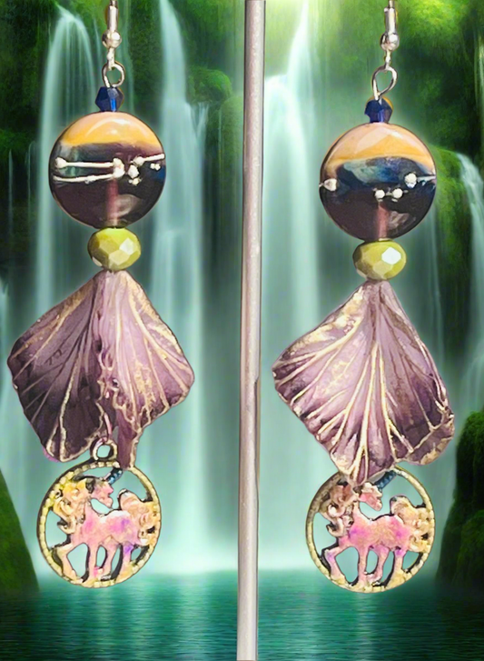 Enchanted Autumn Unicorns Ear Art