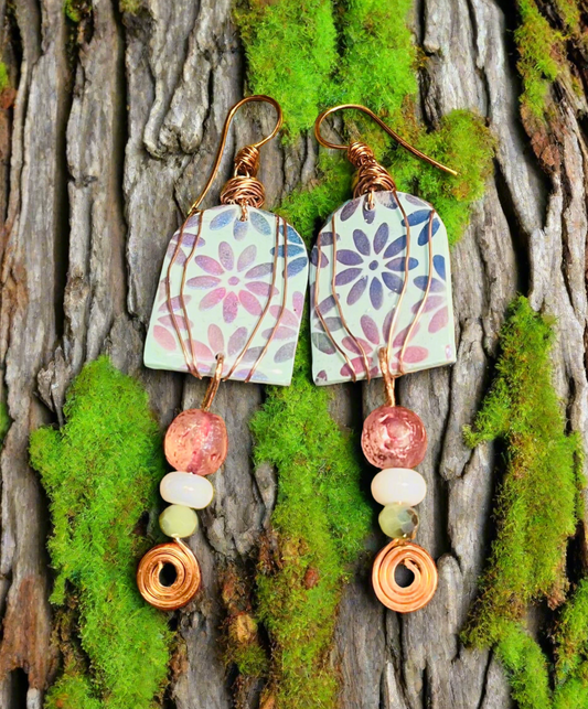 Floral Windows Ear Art