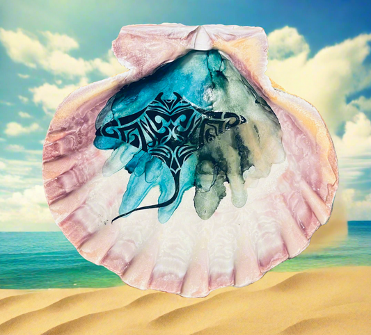 Sting Ray Shell Art