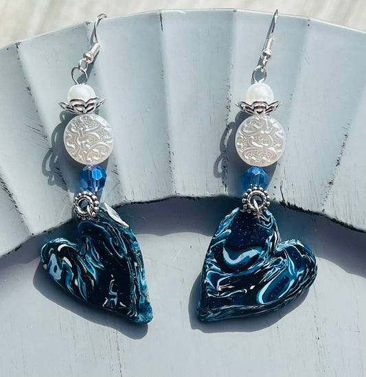 Pearls and Blue Jeans Ear Art
