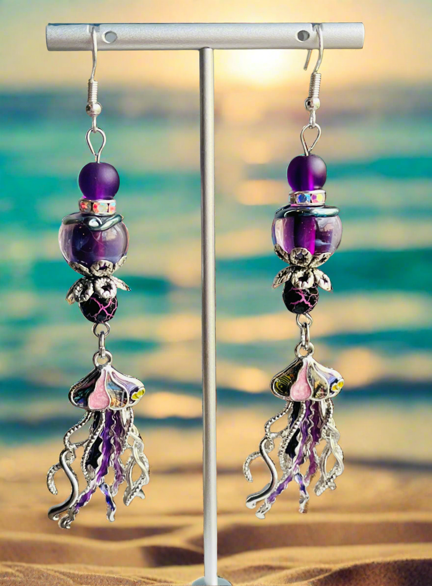 Purple Rain Ear Art