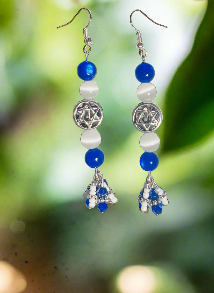 Support Israel Necklace and Earrings Set