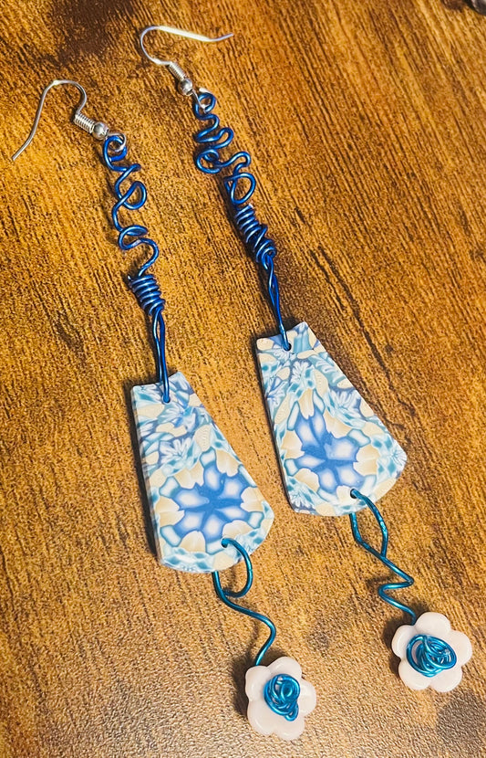 Zentangle Floral Ear Art
