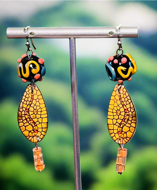 Whimsical Dragonfly Wings Ear Art