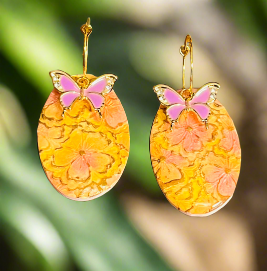 Butterfly Garden Hoops Ear Art