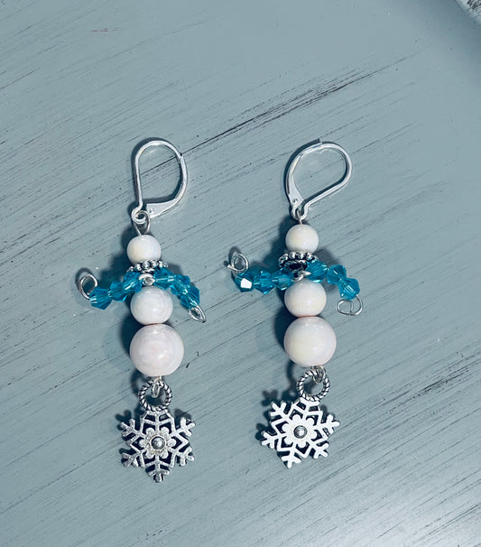 Let it Snow Snowman Earrings