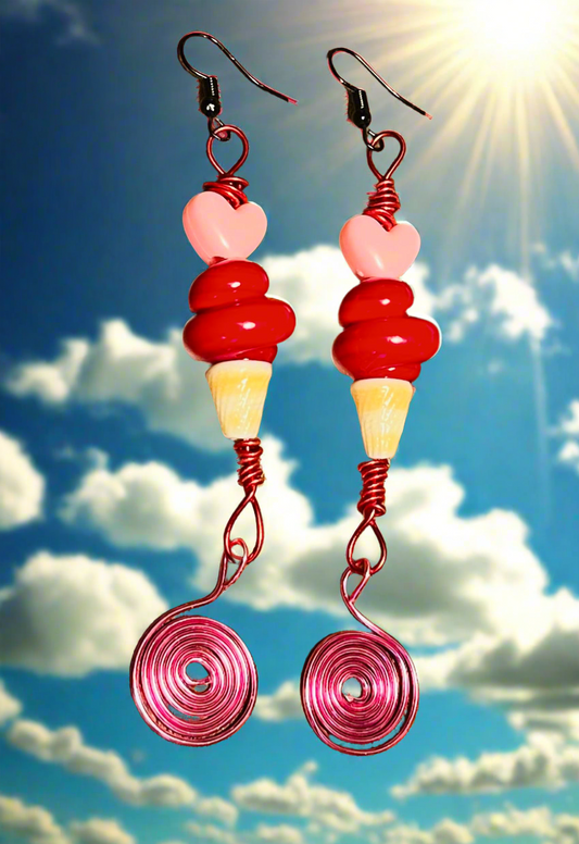 Sweetheart Cones Ear Art