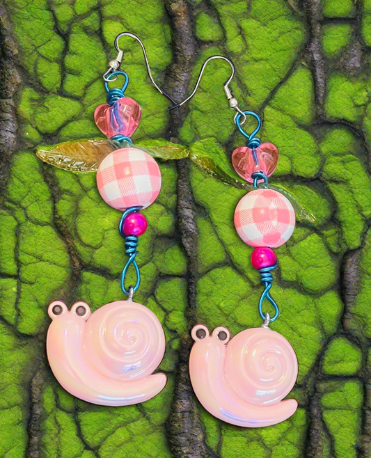 Whimsical Snails Ear Art