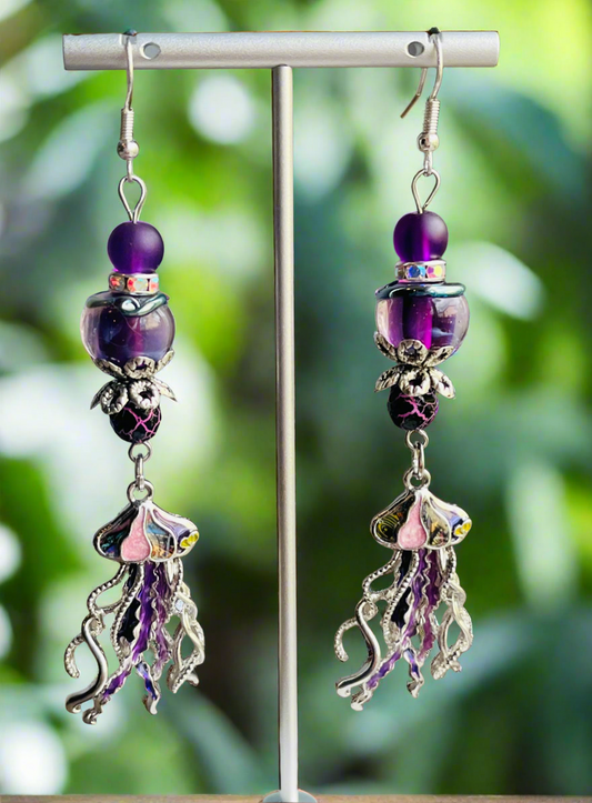 Purple Rain Ear Art