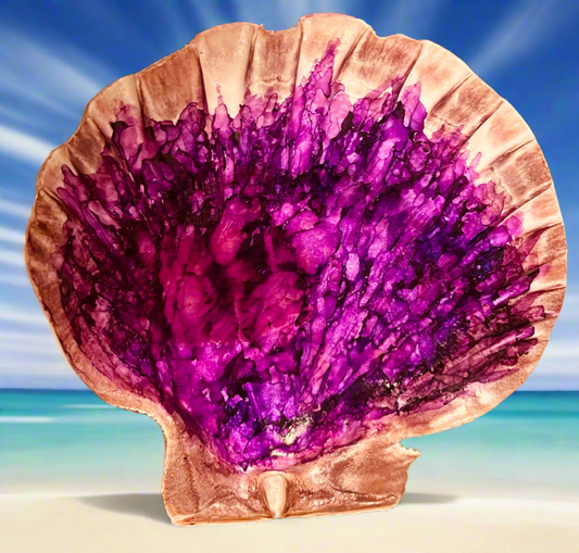Set of 3 Purple Shell Art for Dawndra