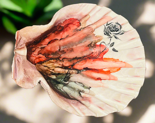 Rose Shell Art
