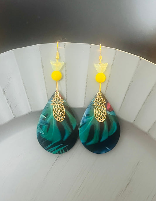 Tropical Pinapple Earrings