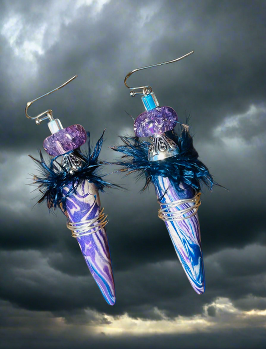 Tropical Hurricane Andrea Ear Art