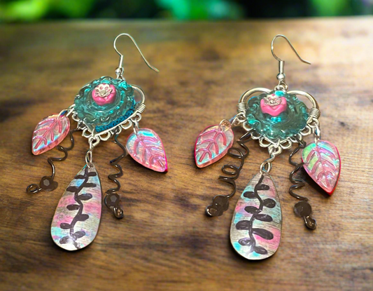 Floral Dream Catchers Ear Art