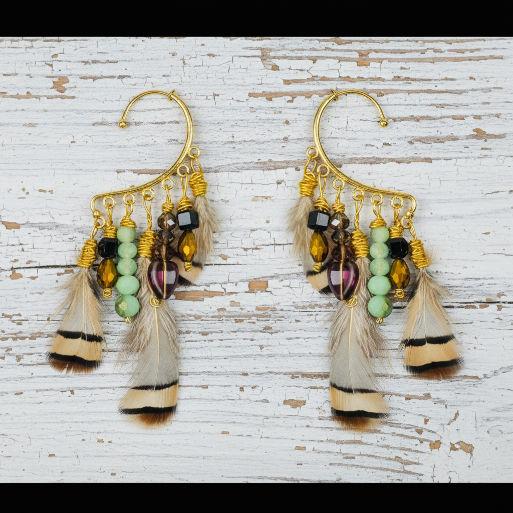 Honeycomb Bee Ear Art