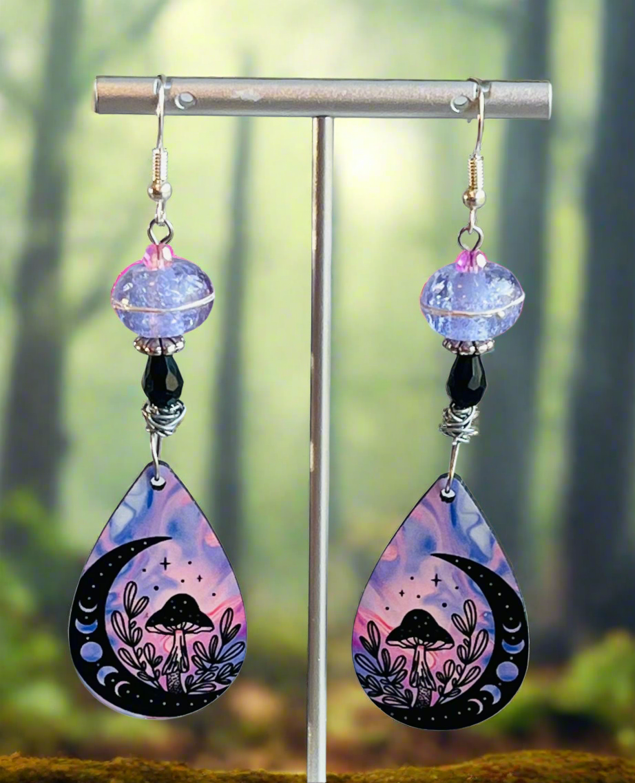 Majestic Mushrooms Ear Art