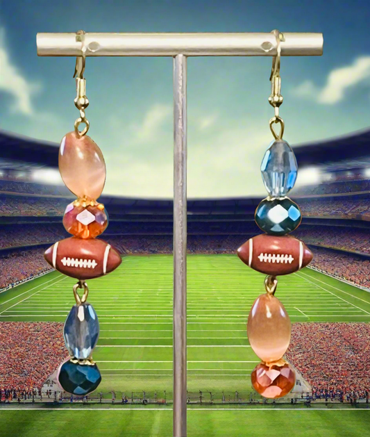 Bronco Bling Football Ear Art