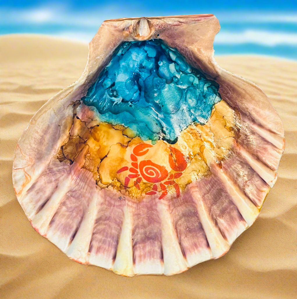 Gettin’ Crabby Shell Art