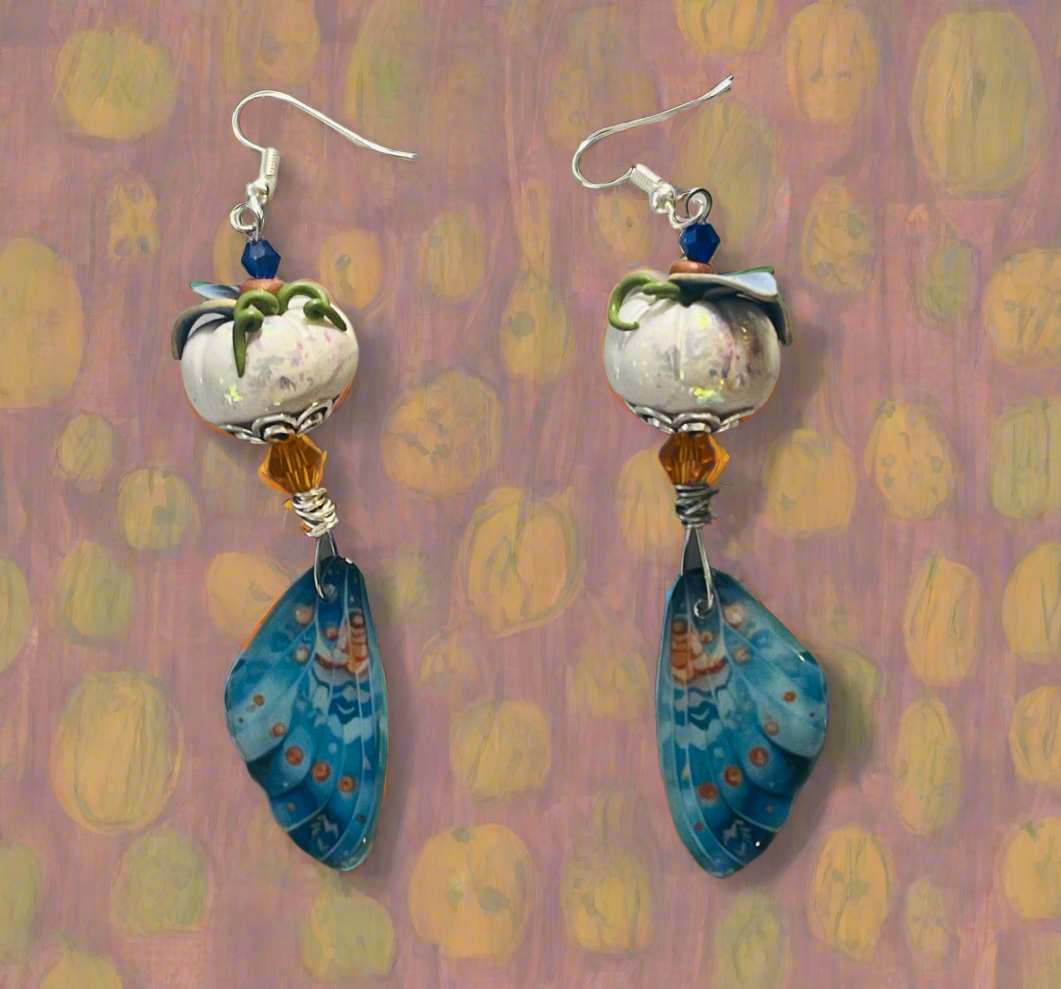 Blue Fairy Pumpkins Ear Art