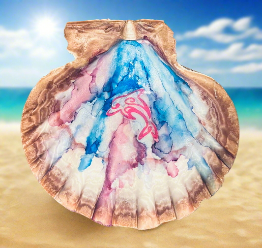 Dolphin Shell Art
