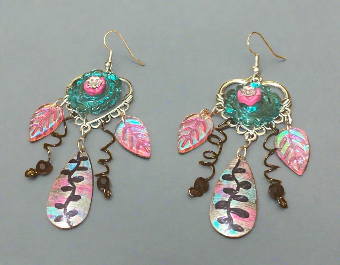 Floral Dream Catchers Ear Art