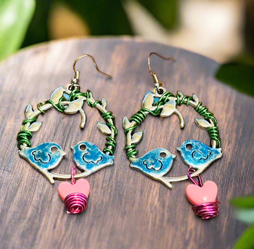 Love Birds Ear Art