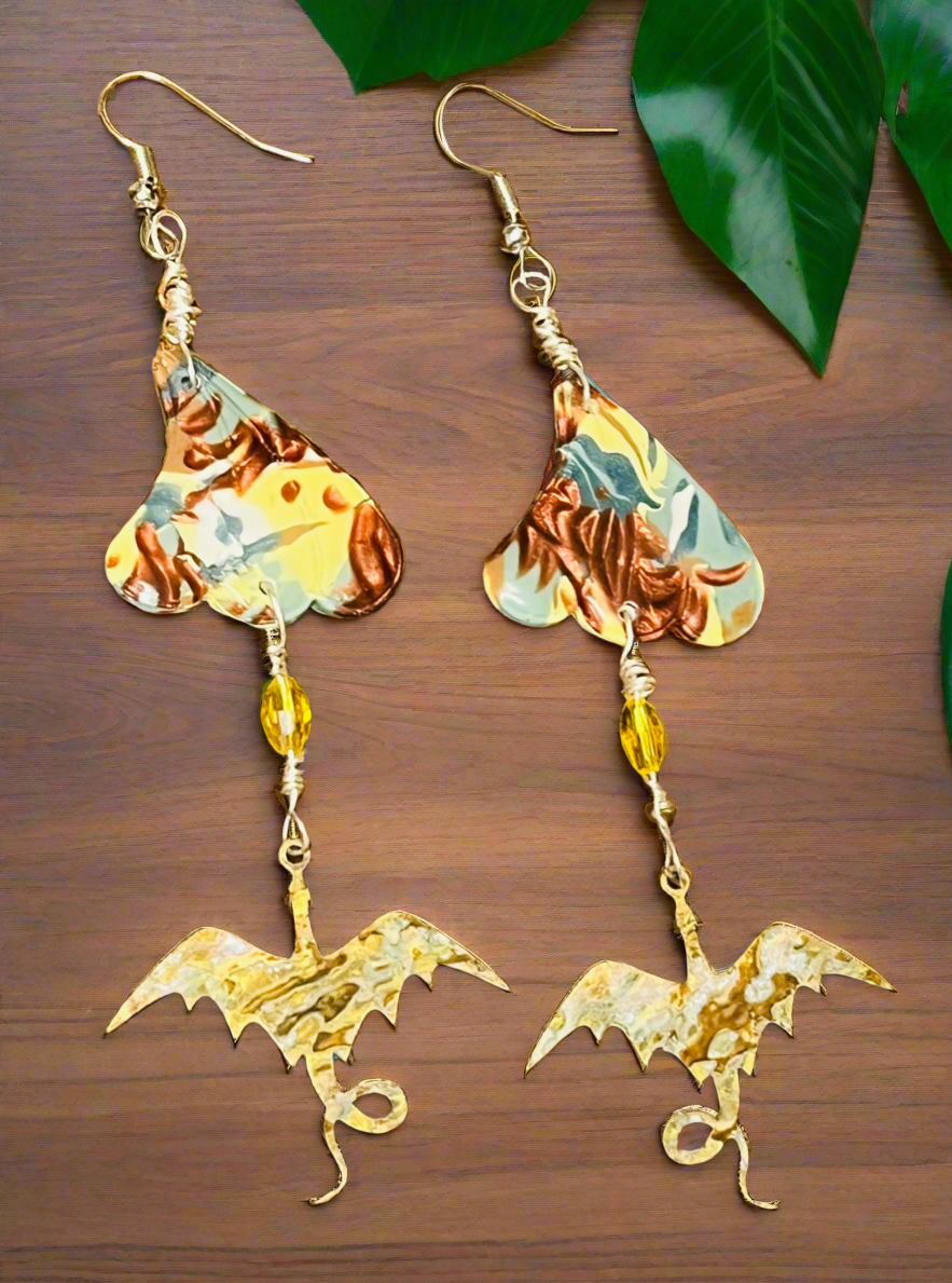Patina Dragon Ear Art
