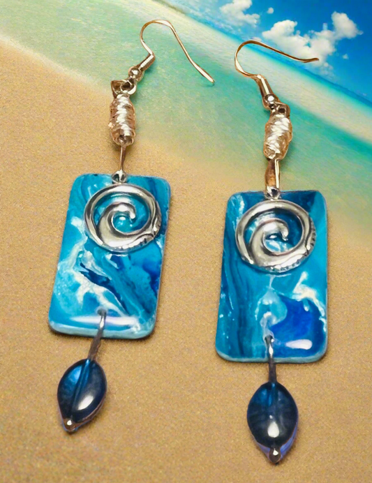 Ride the Wave Ear Art