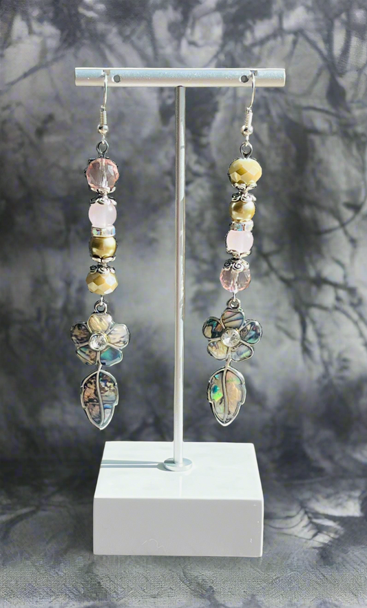 Abalone Floral Earrings