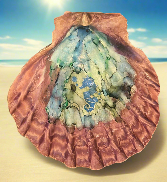 Sea Horse Shell Art