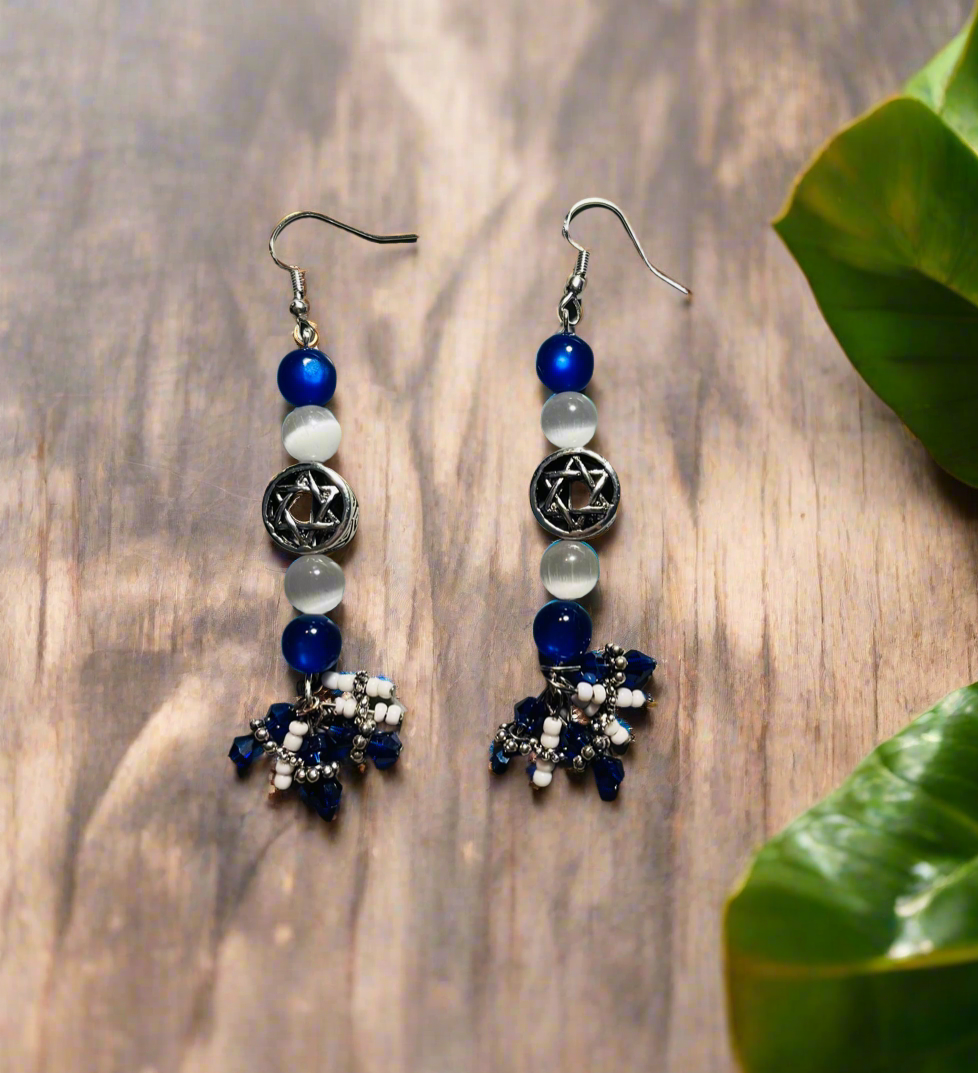 Support Israel Necklace and Earrings Set