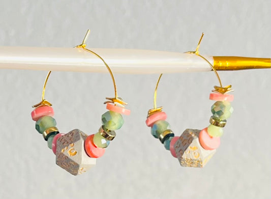 Stay Wild Hoop Earrings in Gold-Tone