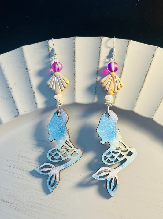 Shell Mermaid Earrings
