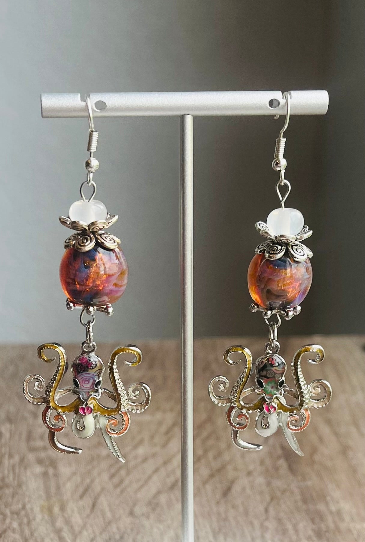 Colorful Octopus Earrings